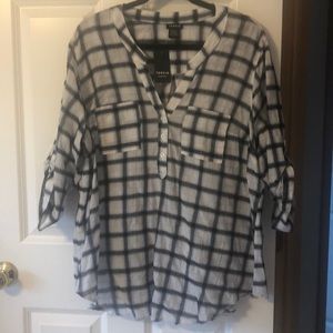 Torrid Plaid Tunic NWT